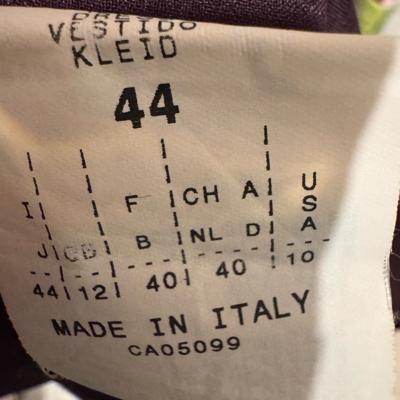 🌅 Pennyblack Made in Italy Asymmetrical Watercolor Print Dress | Size 10 (IT 44) - Picture 6 of 6